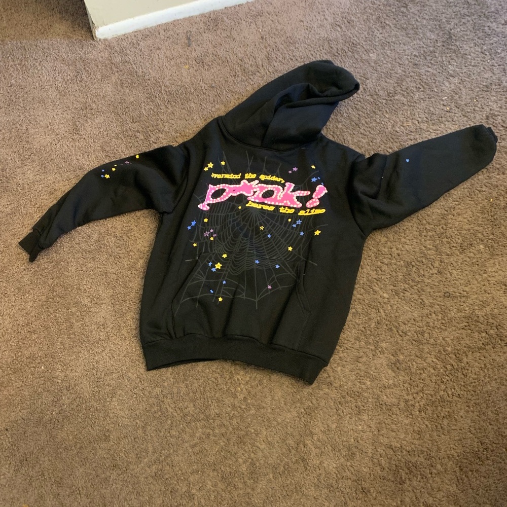 Spyder Black and Pink Sweatshirt with Graphic Design